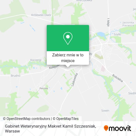 Mapa Gabinet Weterynaryjny Makvet Kamil Szczesniak