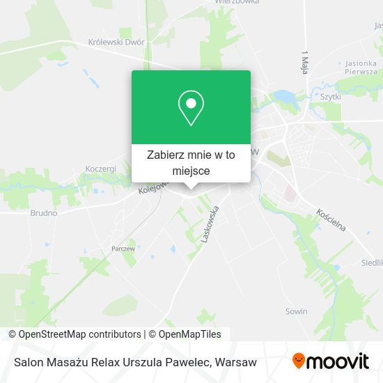 Mapa Salon Masażu Relax Urszula Pawelec