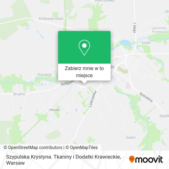 Mapa Szypulska Krystyna. Tkaniny i Dodatki Krawieckie