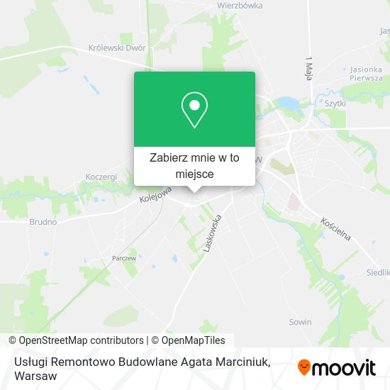 Mapa Usługi Remontowo Budowlane Agata Marciniuk