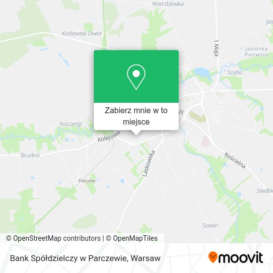 Mapa Bank Spółdzielczy w Parczewie