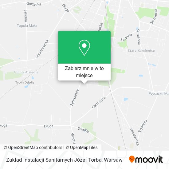 Mapa Zakład Instalacji Sanitarnych Józef Torba