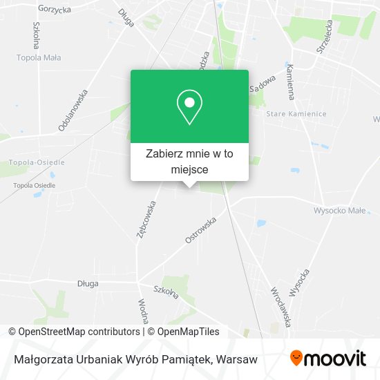 Mapa Małgorzata Urbaniak Wyrób Pamiątek