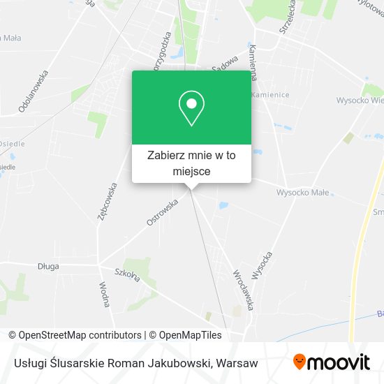 Mapa Usługi Ślusarskie Roman Jakubowski