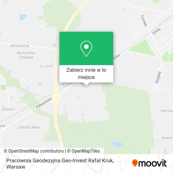 Mapa Pracownia Geodezyjna Geo-Invest Rafał Kruk