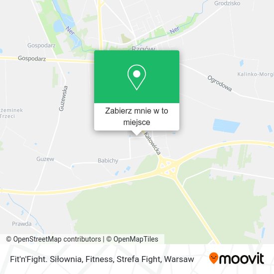 Mapa Fit'n'Fight. Siłownia, Fitness, Strefa Fight