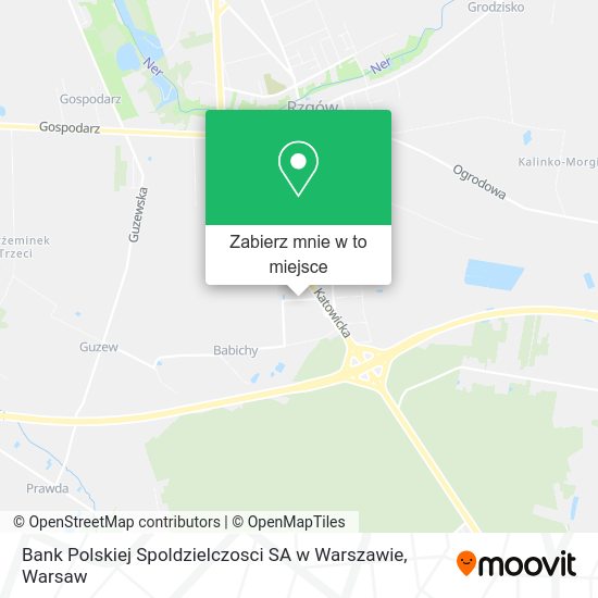 Mapa Bank Polskiej Spoldzielczosci SA w Warszawie