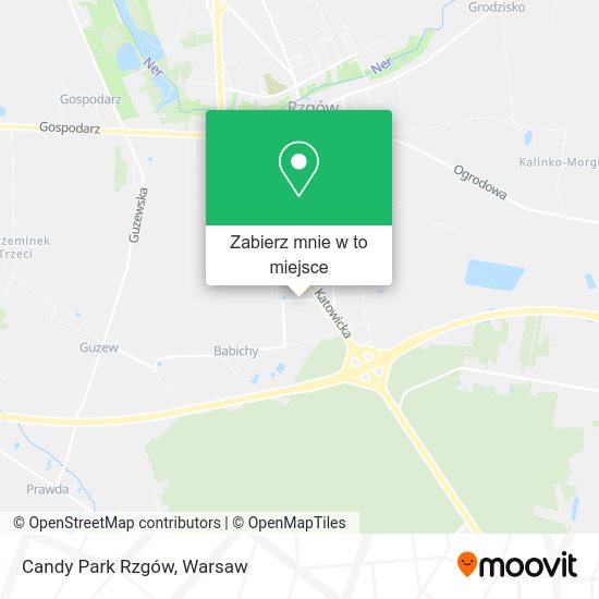 Mapa Candy Park Rzgów