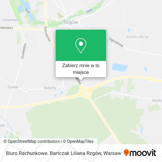 Mapa Biuro Rachunkowe. Bartczak Liliana Rzgów