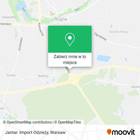 Mapa Jantar. Import Odzieży