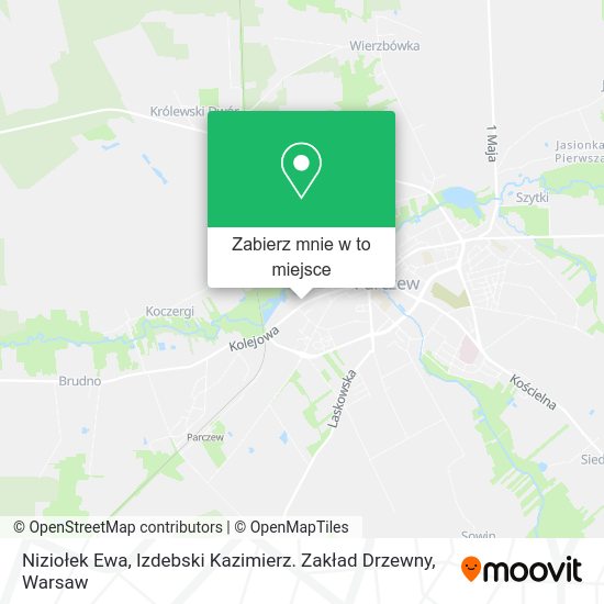 Mapa Niziołek Ewa, Izdebski Kazimierz. Zakład Drzewny