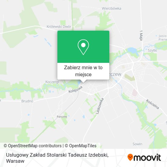 Mapa Usługowy Zakład Stolarski Tadeusz Izdebski