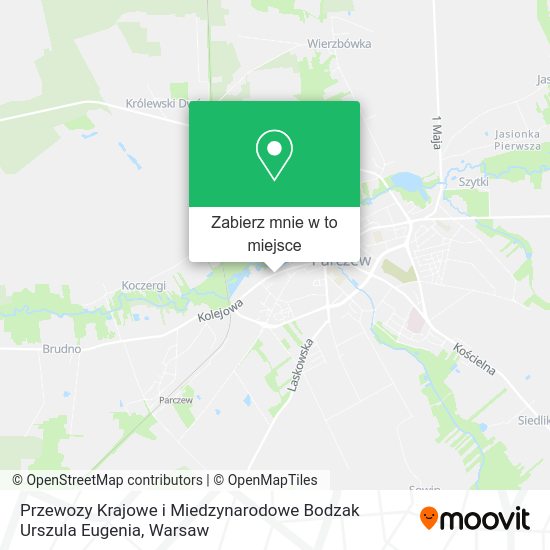 Mapa Przewozy Krajowe i Miedzynarodowe Bodzak Urszula Eugenia