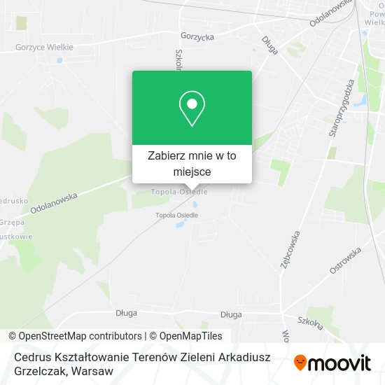 Mapa Cedrus Kształtowanie Terenów Zieleni Arkadiusz Grzelczak