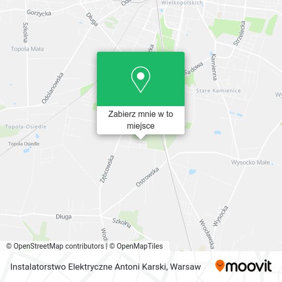 Mapa Instalatorstwo Elektryczne Antoni Karski