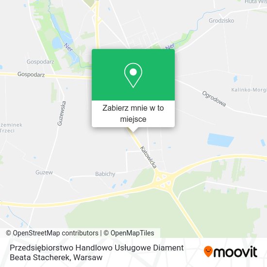 Mapa Przedsiębiorstwo Handlowo Usługowe Diament Beata Stacherek