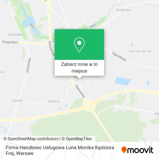 Mapa Firma Handlowo Usługowa Luna Monika Kędziora Frej