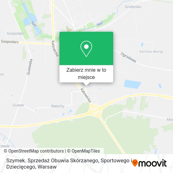 Mapa Szymek. Sprzedaż Obuwia Skórzanego, Sportowego i Dziecięcego