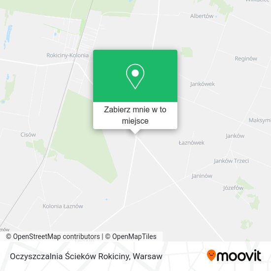 Mapa Oczyszczalnia Ścieków Rokiciny