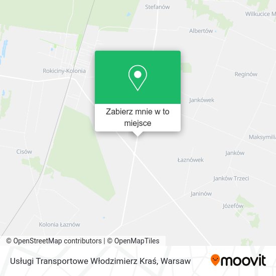 Mapa Usługi Transportowe Włodzimierz Kraś