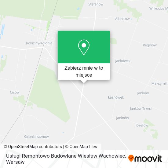 Mapa Usługi Remontowo Budowlane Wiesław Wachowiec