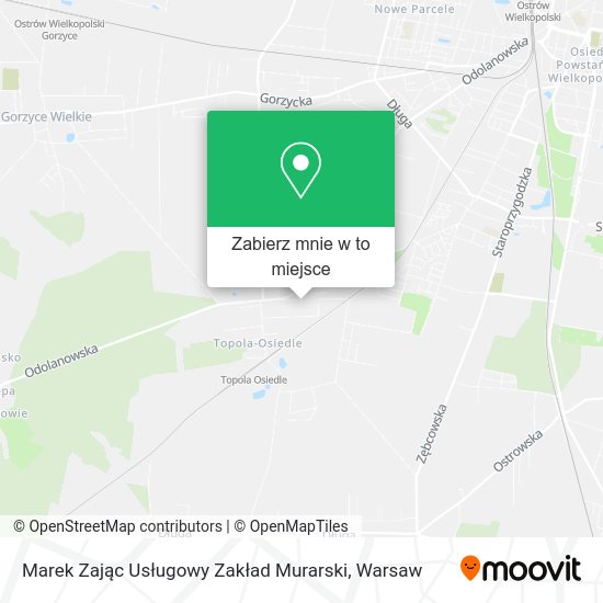 Mapa Marek Zając Usługowy Zakład Murarski