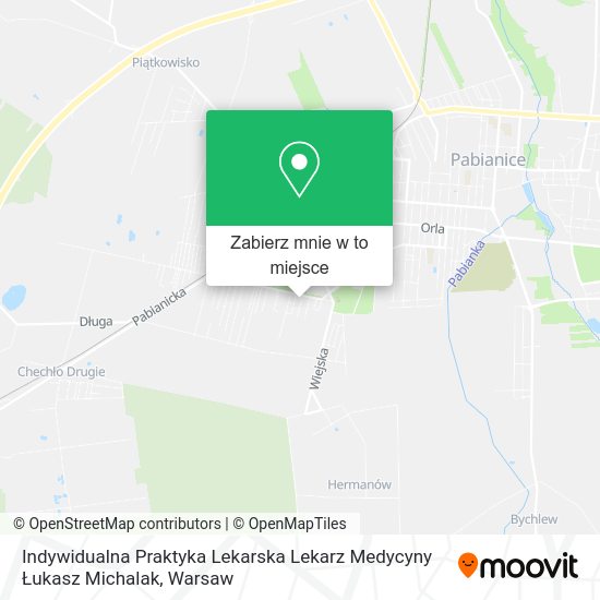 Mapa Indywidualna Praktyka Lekarska Lekarz Medycyny Łukasz Michalak