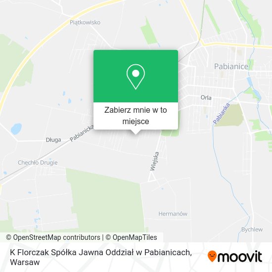 Mapa K Florczak Spółka Jawna Oddział w Pabianicach