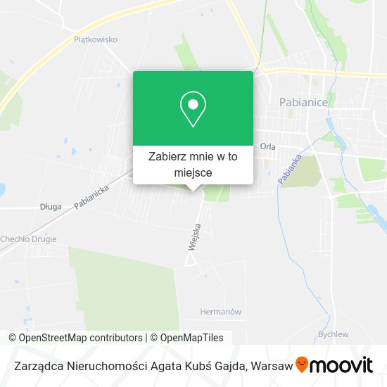 Mapa Zarządca Nieruchomości Agata Kubś Gajda