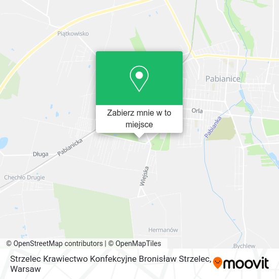 Mapa Strzelec Krawiectwo Konfekcyjne Bronisław Strzelec