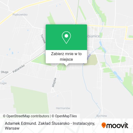 Mapa Adamek Edmund. Zakład Ślusarsko - Instalacyjny