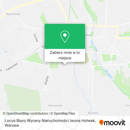 Mapa Locus Biuro Wyceny Nieruchomości Iwona Holwek