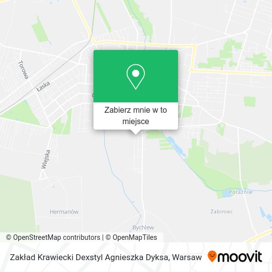 Mapa Zakład Krawiecki Dexstyl Agnieszka Dyksa