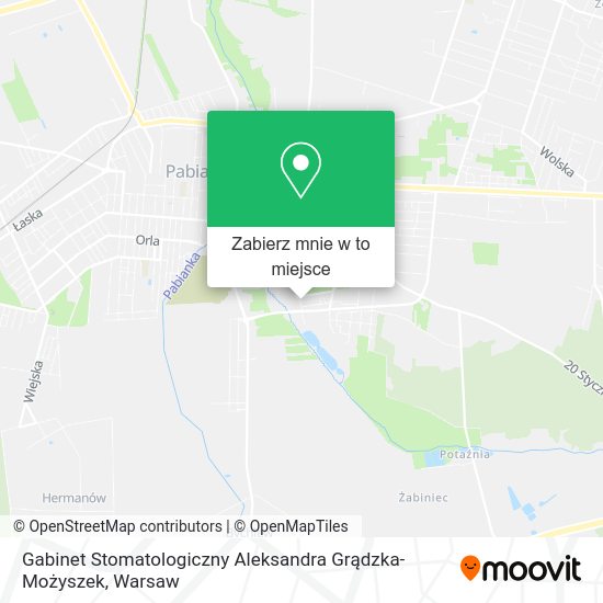 Mapa Gabinet Stomatologiczny Aleksandra Grądzka-Możyszek