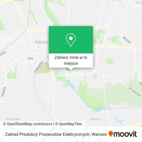 Mapa Zakład Produkcji Przewodów Elektrycznych