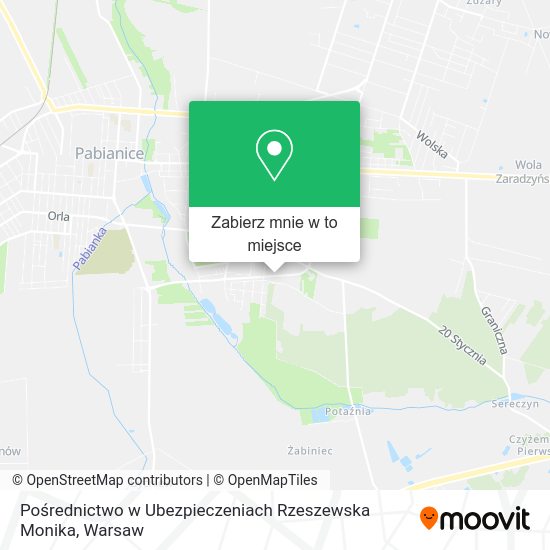 Mapa Pośrednictwo w Ubezpieczeniach Rzeszewska Monika