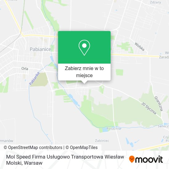 Mapa Mol Speed Firma Usługowo Transportowa Wiesław Molski