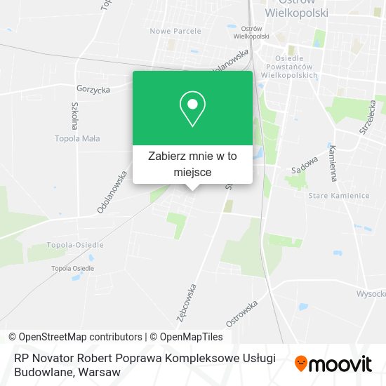 Mapa RP Novator Robert Poprawa Kompleksowe Usługi Budowlane