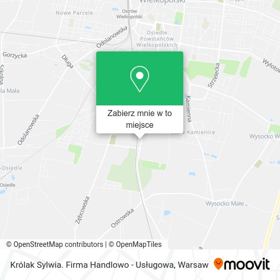 Mapa Królak Sylwia. Firma Handlowo - Usługowa