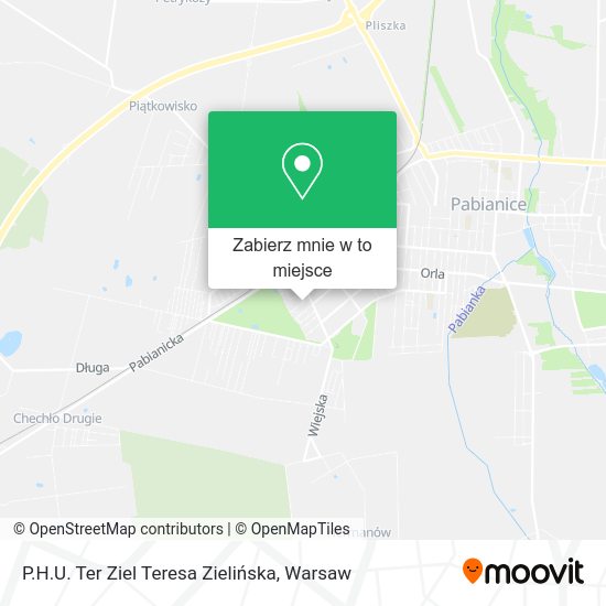 Mapa P.H.U. Ter Ziel Teresa Zielińska