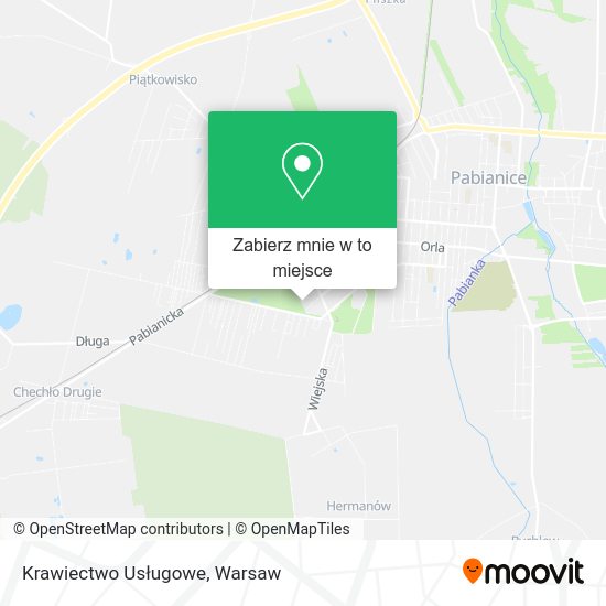 Mapa Krawiectwo Usługowe