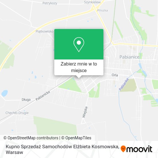 Mapa Kupno Sprzedaż Samochodów Elżbieta Kosmowska