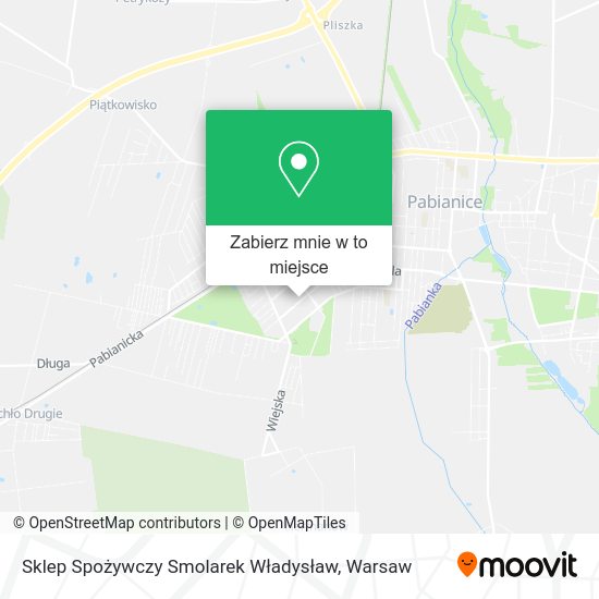 Mapa Sklep Spożywczy Smolarek Władysław