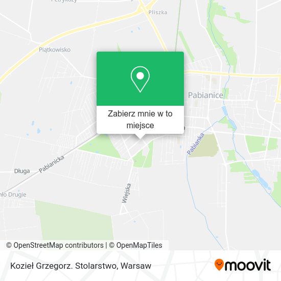 Mapa Kozieł Grzegorz. Stolarstwo