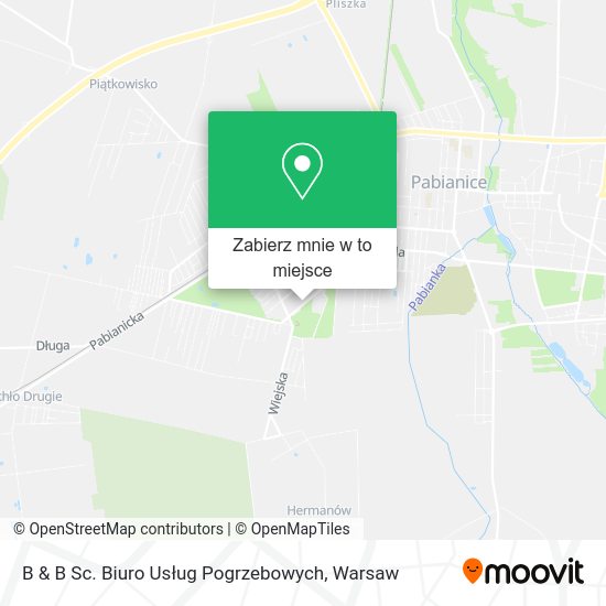 Mapa B & B Sc. Biuro Usług Pogrzebowych