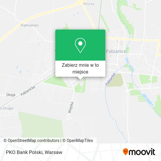 Mapa PKO Bank Polski