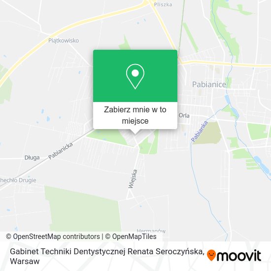 Mapa Gabinet Techniki Dentystycznej Renata Seroczyńska