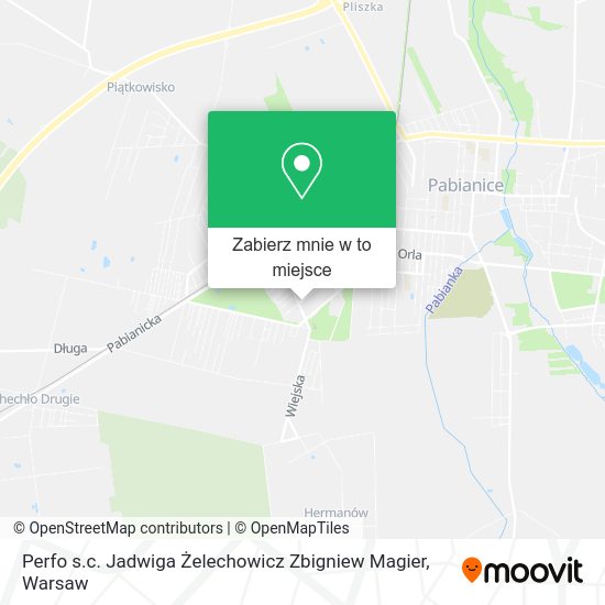 Mapa Perfo s.c. Jadwiga Żelechowicz Zbigniew Magier