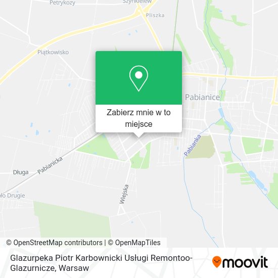 Mapa Glazurpeka Piotr Karbownicki Usługi Remontoo-Glazurnicze