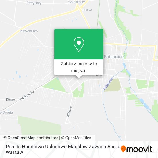 Mapa Przeds Handlowo Usługowe Magsław Zawada Alicja